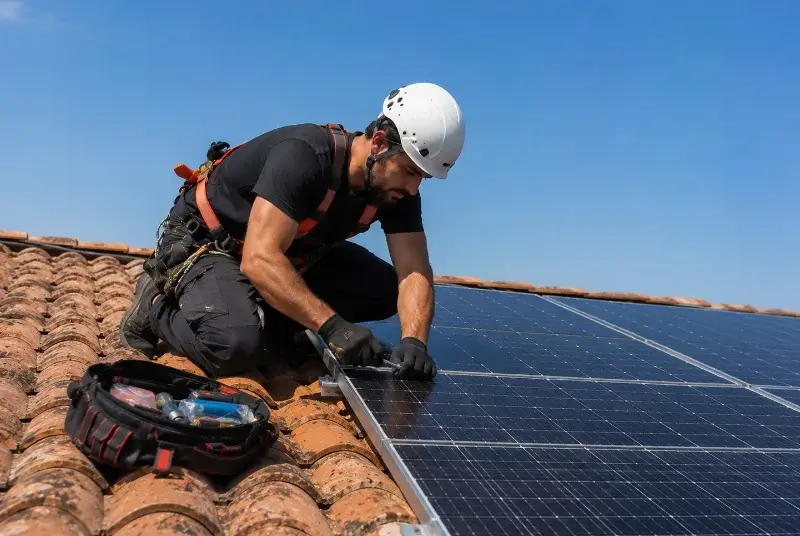 Maintenance et monitoring de panneaux solaires à Benquet